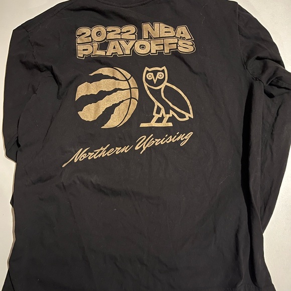 OVO NBA Toronto Raptors 2022 Playoffs Long Sleeve Shirt XL Northern Uprising - Picture 3 of 3